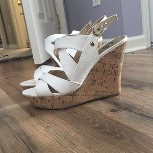 White corkscrew wedges